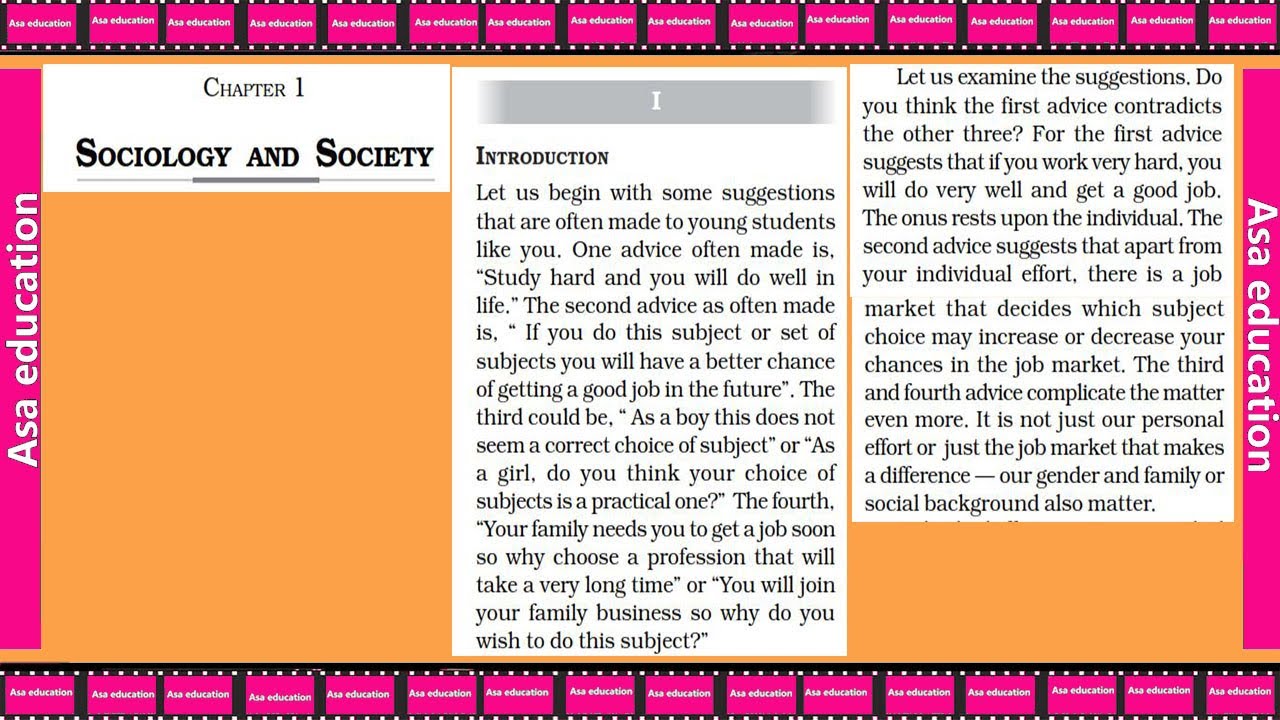 Ch 1.1 Sociology and Society (Sociology, Grade 11, CBSE) Easy explanation in Hindi