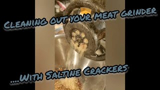 How to Use Crackers To Clean Out Your Meat Grinder : Processing Wild Game