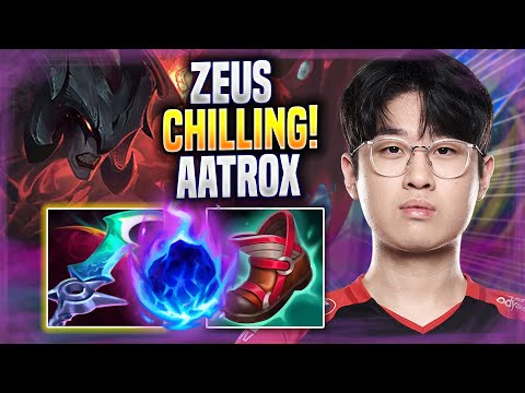 ZEUS CHILLING WITH AATROX! - T1 Zeus Plays Aatrox TOP vs Jayce! | Season 2022