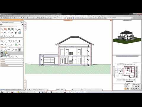 Höhenvermaßung im Grundriss und im Schnitt