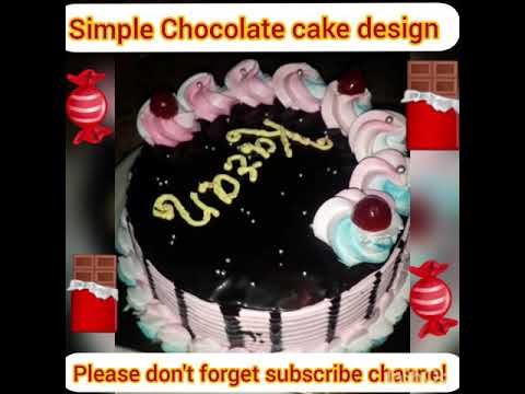 delicious chocolate cake design ll how to made chocolate cake design