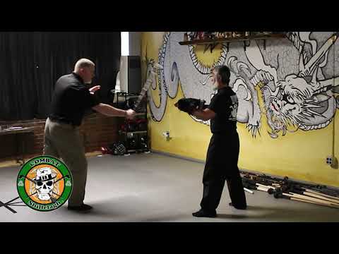Shillelagh Strike to Hands While Managing Distance - Irish Stick Fighting