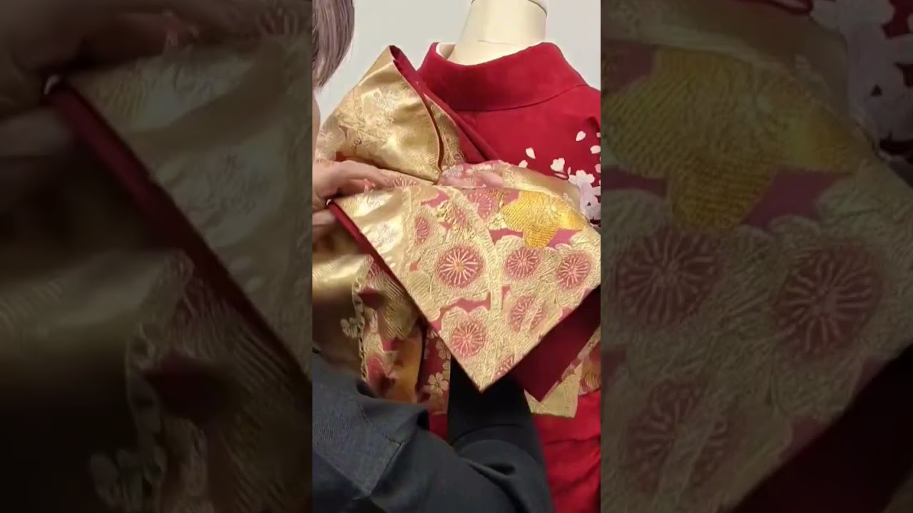 【振袖帯結び】 #着物 #着付け #振袖 #kimono #帯結び