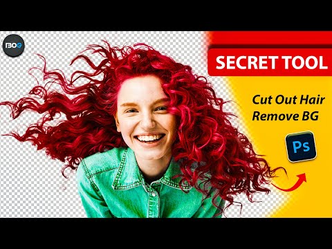 Cut Out Hair 1 MINUTES Photoshop Tutorial /How to Remove Hair Background in Photoshop