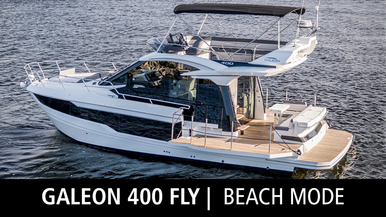 Galeon 400 FLY | Beach Mode 