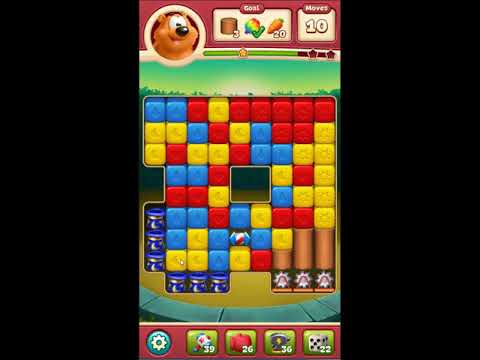 Toon Blast Level 2411 - NO BOOSTERS 🐻🐺🐱 | SKILLGAMING ✔️