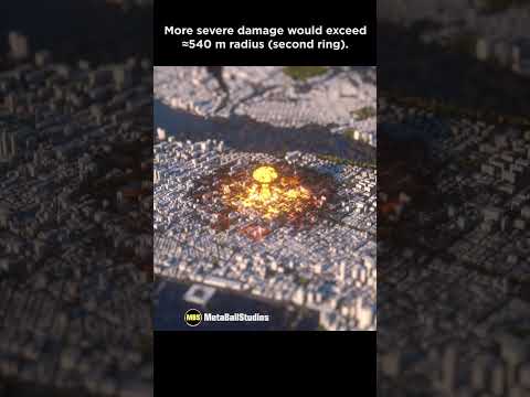 Hiroshima Bomb blast over Manhattan! 🤯💀