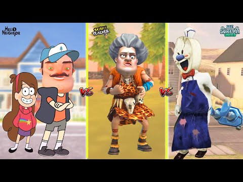 YENİ SEVGİLİ  SCARY TEACHER -  HELLO NEIGHBOR 😱 Ice Scream United
