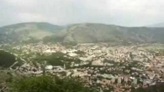 Mostar, Bosnia Travel Video from the High on the Hill