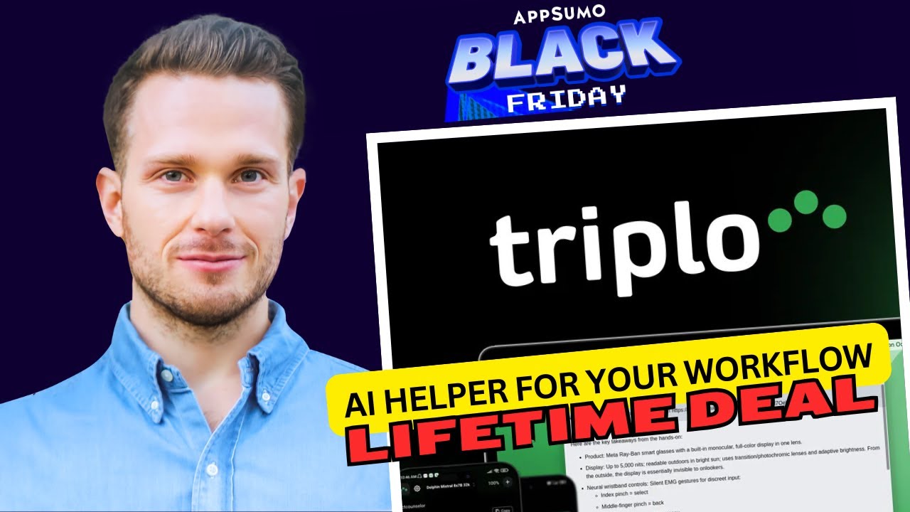 Triplo AI Lifetime Deal - Boost Productivity with AI on Any Device - AppSumo Black Friday 2025