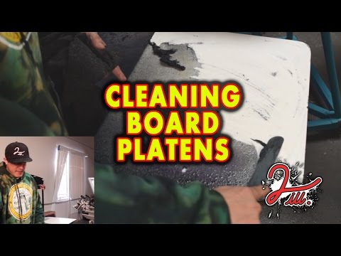 2 iLL Screen Printing - Cleaning - Board Platens