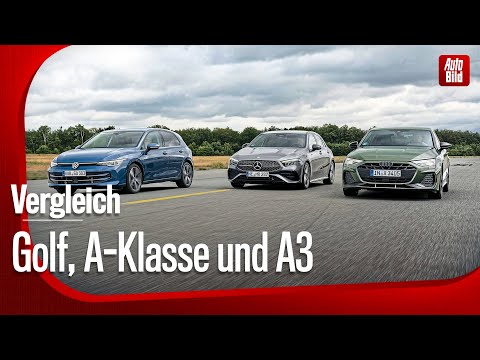 VW Golf, Mercedes A-Class, and Audi A3 | Premium compacts compared | with Jonas Uhlig