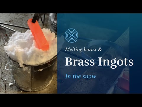 Melting Borax and Brass in the snow