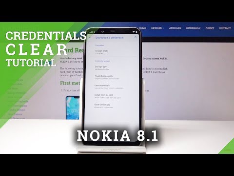 How to Clear Credentials in NOKIA 8.1 - Remove All Licenses