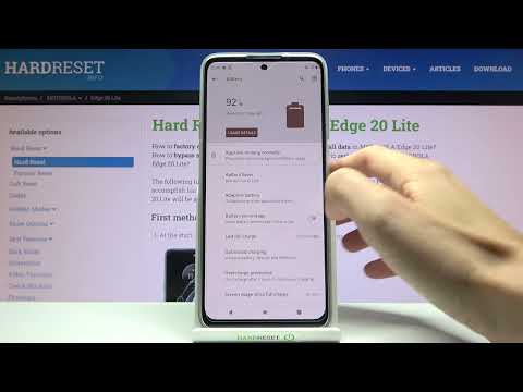 How to Show Battery Percentage in MOTOROLA Edge 20 Lite – Show Battery Info