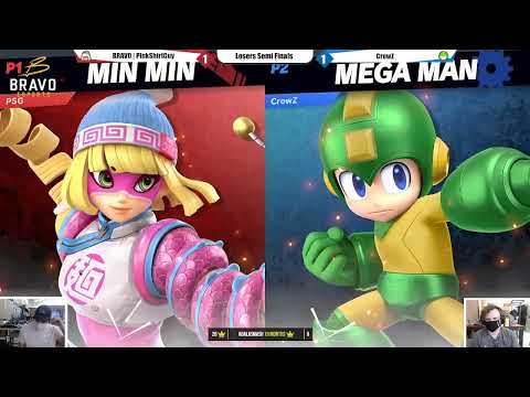 Saturday Smashdiac 1 [SSBU Tournament] - CrowZ (Mega Man) vs. PinkShirtGuy (Min Min) Losers Semis