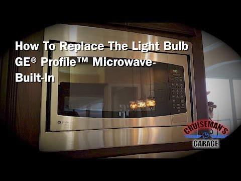 Replace Bulb in GE Profile Microwave (Built-In)