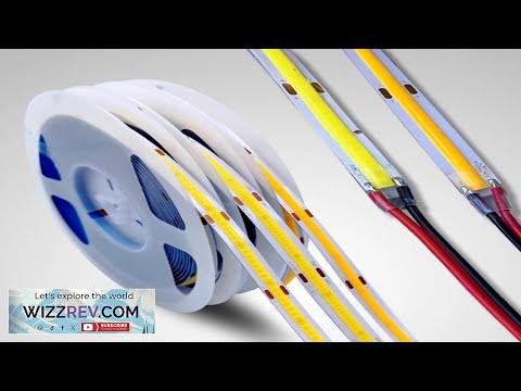 DC 12V 24V Premium COB LED Strip High Density Chips Warm Natural