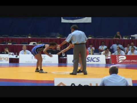 Lan Zhang (CHN) dec. Tatiana Padilla (USA), 59 kg women's freestyle quarterfinal at Junior Worlds