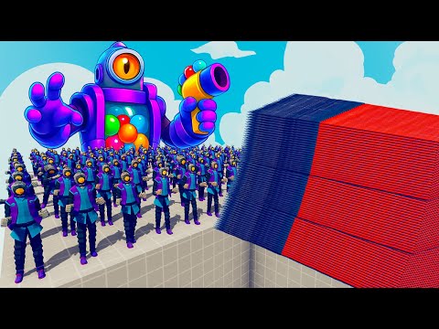 200x BRAWL STARS RICO + 1x GIANT vs EVERY GOD - Totally Accurate Battle Simulator TABS