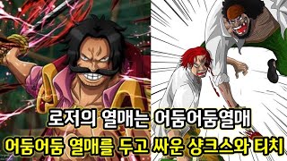 [원피스 1017화 분석]어둠어둠 열매를 두고 싸운 샹크스와 티치