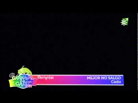 "Sin la luz". Chirigota "Mejó No Salgo".Pasodoble 2. Cuartos de Final.