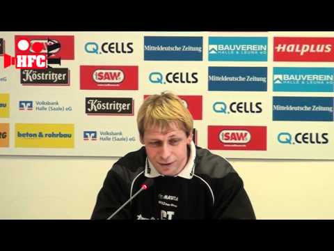 Pressekonferenz 30.ST RL Nord Hallescher FC-VFC Plauen