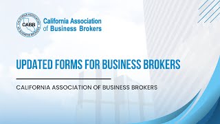 Updated Forms for Business Brokers