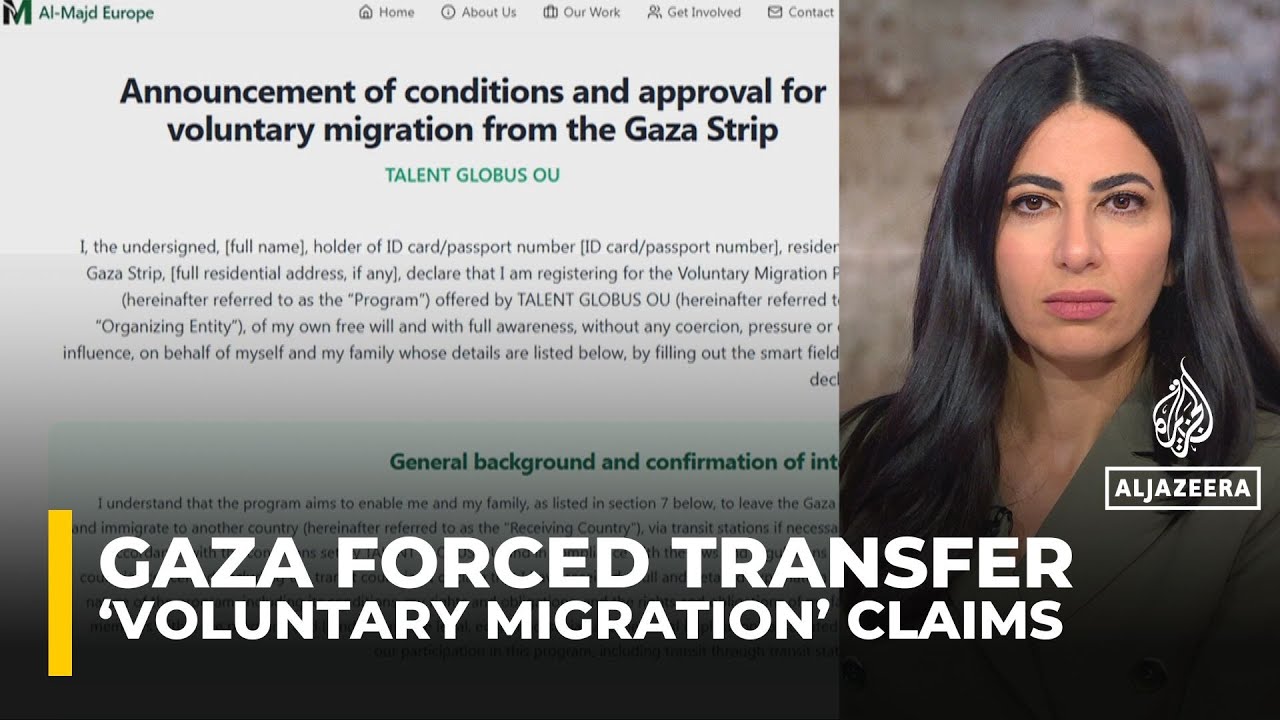 Al Jazeera uncovers suspicious group behind transfer of Palestinians from Gaza