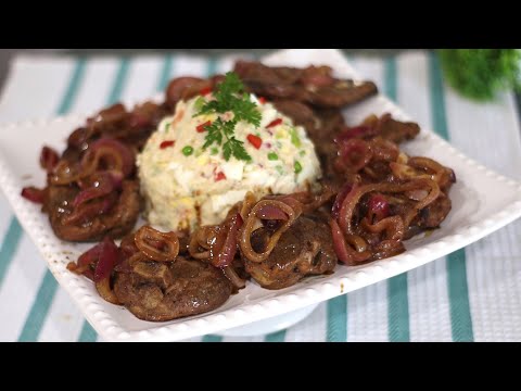 Charcoal Grilled Lamb Chops with Grilled Onions & Homemade Potato Salad ~ Juicy & Delicious #AFRA