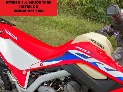 Acerbis 3.6gal Tank Install on Honda CRF300L