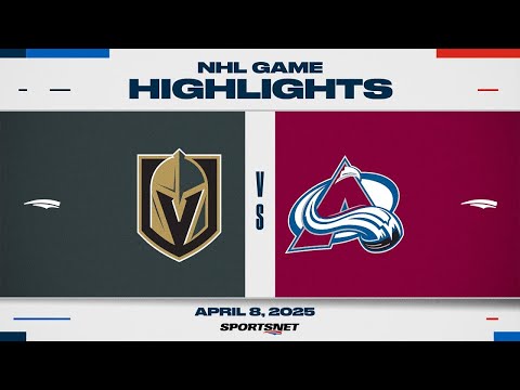 NHL Highlights | Vegas Golden Knights vs. Colorado Avalanche - April 8, 2025