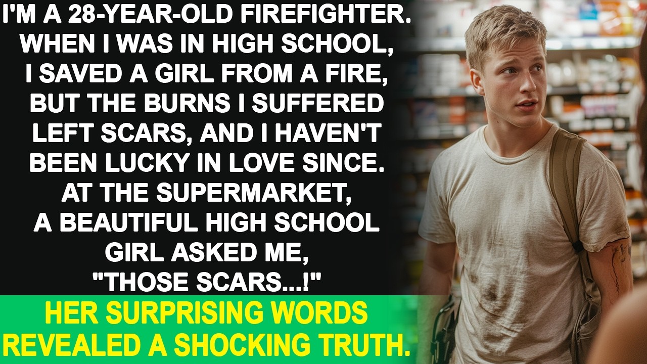 I'm a firefighter. A beautiful high school girl asked about my scar, and I was shocked.