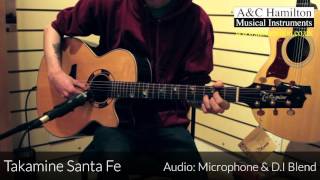 Video thumbnail for Takamine TSF48C Santa Fe NEX Legacy Series Demo - D.I. & Microphone + Blend by A&C Hamilton Musical Instruments