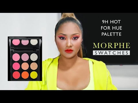 9H Hot for Hue Palette Morphe Tutorial | Morphe Palette and Swatches | Morphe
