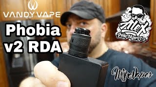 Vandy Vape Phobia v2 RDA By Alex VapersMD - Coil Placement tutorial - Mike Vapes