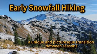 Experience the MAGIC of Early Snowfall Hiking | Silent