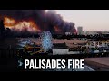 Palisades Fire Behind Santa Monica Pier, January 2025   4K Aerial Footage.mp4