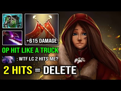 WTF 2 Hits Delete Enemy Carry Nonstop Duel Mid Legion Commander +615 Damage Per Hit Dota 2