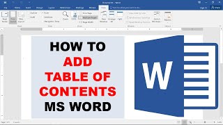 How To Add Table of Contents in Word Document (2022)
