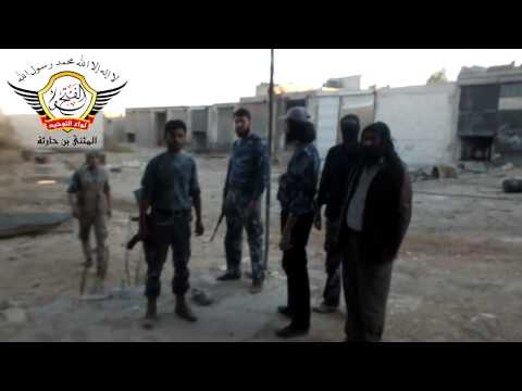 استهداف مقرات النظام في منطقة الراموسة بواسطة صواريخ محلية الصنع من قبل لواء التوحيد