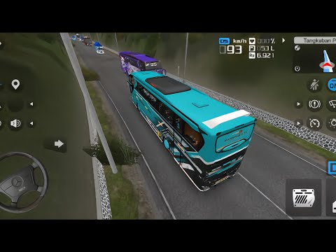 Bus Pariwisata TJ Jupiter Bawa Penumpang