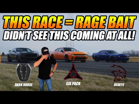 HELLCAT REDEYE VS SIXPACK VS DARK HORSE RACE...WTH JUST HAPPENED?