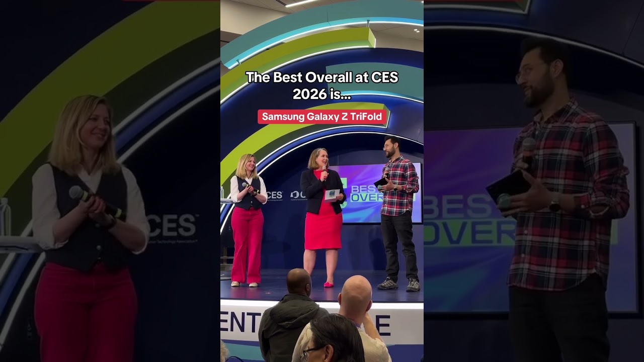 The Best Overall at CES 2026 is Samsung Galaxy Z TriFold #ces2026