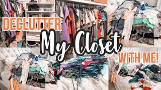 DECLUTTER MY CLOSET WITH ME | DECLUTTER MY CLOTHES WITH ME | CLEANING MOTIVATION