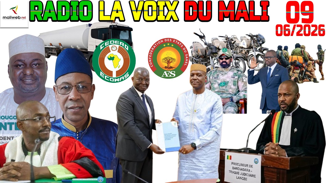 La Revue de Presse de la RADIO LA VOIX DU MALI du 09 Juin 2026