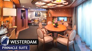 HAL Westerdam | Pinnacle Suite Walkthrough Tour & Review 4K | Holland America Cruise Line