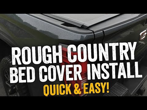 How to Install a Rough Country Hard Trifold Bed Cover | GMC Sierra 1500 / Chevy Silverado (2019-Now)