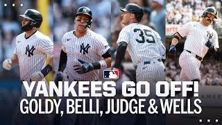 YANKEES HIT 4 HOMERS IN THE FIRST INNING! 🔥 (BACK-TO-BACK-TO-BACK FROM GOLDY, BELLI AND JUDGE)