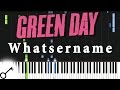 Green Day - Whatsername [Piano Tutorial ...